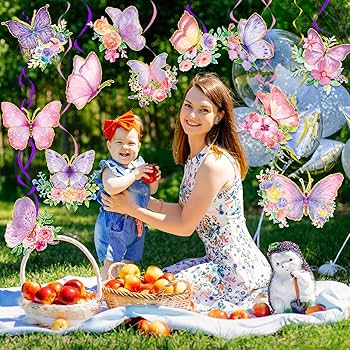 L BUTTON BUTTERFLY BOA |birthdaybash Amazon.com: 32Pcs Butterfly Party Decorations, Butterfly